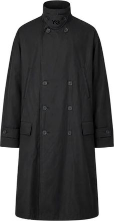 Yohji Yamamoto Hombre, Abrigos, Negro, Talla: M