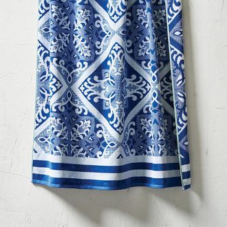 Frontgate Estado Tile Beach Towel - Classic Blue - Frontgate Resort Collection