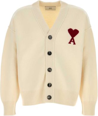 Ami Ami Ivory Wool Cardigan