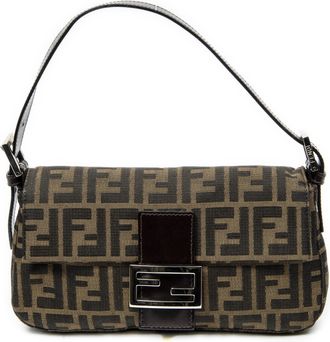 Fendi Pre-owned Womens Baguette Shoulder Bag - Brown - One Size