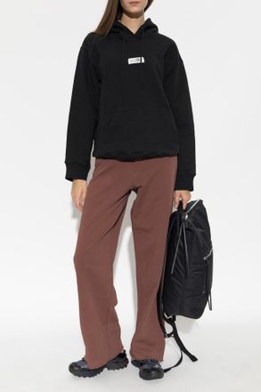 Maison Margiela Trousers With Raw-edge Legs, Womens, Brown
