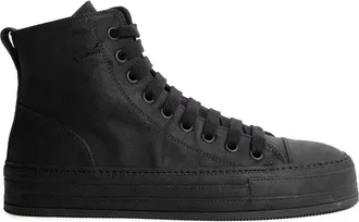 Ann Demeulemeester Crosta Painted Raven High-Top Sneakers