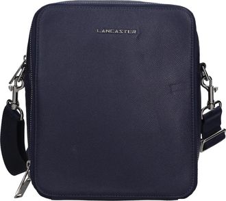 Lancaster Delphino Lucas Crossbody Tas - Heren - Schoudertassen - Blauw - ONE Size - Leer - Tassen