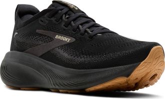 Brooks Adrenaline GTS 25 Running Shoe in Black/Biscuit at Nordstrom, Size 11.5