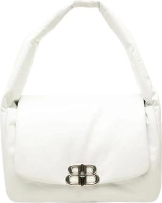 Balenciaga Pre-owned Vintage Schoudertas - Dames - Pre-owned - Wit - Maat: ONE Size Leer