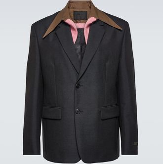 Prada Wool and mohair suit jacket