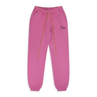 Rhude Pink Script Logo Sweatpants
