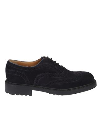 Doucal's Visone Wingtip Suede Derby Shoes