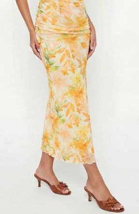 By Design Raya Floral Midi Skirt in Flower Nectar at Nordstrom Rack, Size X-Large