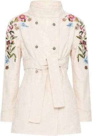 Valentino Garavani Dames, Jassen, Beige, Maat: XS Zijde