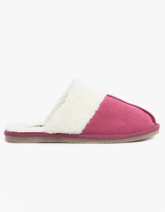 Hush Puppies Womens Hush Puppies ARIANNA Womens Suede Mule Slippers Pink - Size: 5
