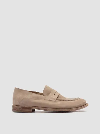 Officine Creative Lexikon 516 Leather Penny Loafers in Beige at Nordstrom, Size 41