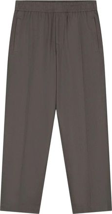 Olaf Hussein Slim Elasticated Pant - Heren - Wijde Broeken - Grijs - XS - Broeken