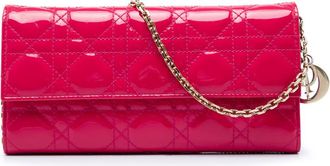 Dior Pre-owned Dior Patent Cannage Lady Wallet On Chain Ladies SXCY4ZGZ0DLFKXI7