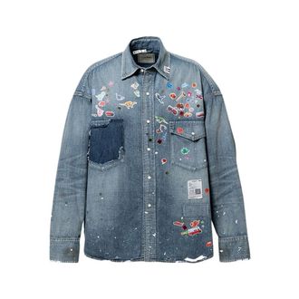 Miharayasuhiro Mihara Yasuhiro, Heren, Overhemden, Blauw, Maat: L Denim