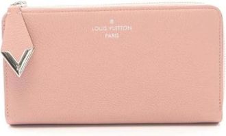 Louis Vuitton Pre-owned Long wallet (bi-fold) - Dames - Vintage Accessoires - Roze - ONE Size - Leer - Vintage