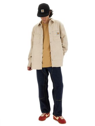 Carhartt Work in Progress Cotton-Linen Canvas Shirt - Ivory