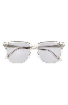 Tom Ford 57mm Square Sunglasses in Grey/Other /Smoke Polarized at Nordstrom Rack