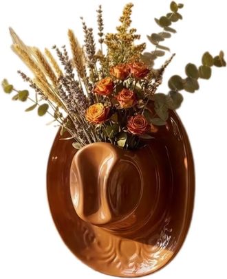 OEM Jarrones De Cer&aacute;mica Para Flores, Jarrones Decorativos Para Centros Marrones