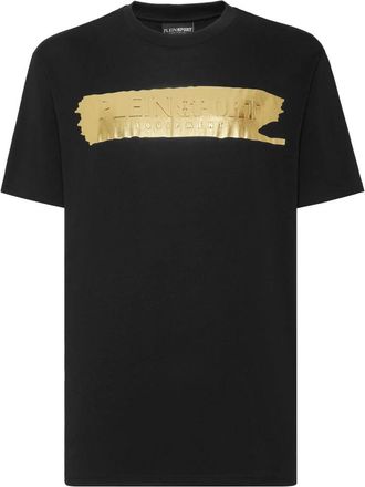Plein Sport T-Shirt Ronde Hals - Heren - Sportshirts - Zwart - XS - Katoen - Fitness