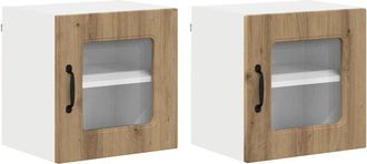 vidaXL Kitchen Wall Cabinet 2 pcs Artisan Oak 40 x 31 x 40 cm vidaXL