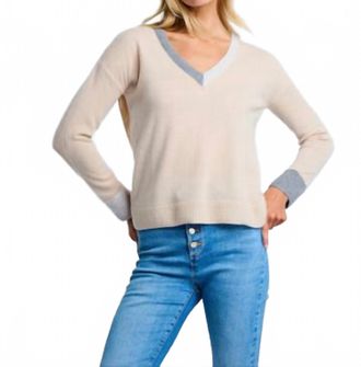 Lisa Todd Color Wheel Sweater In Latte Caramel