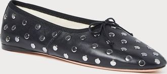 Loeffler Randall Womens Landon Soft Ballet Flats In Black/silver