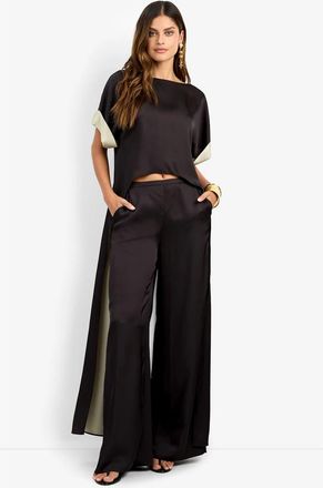 Trina Turk Mattiah Top in Black at Nordstrom, Size X-Small