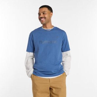 New Balance Mens Numeric Cotton T-Shirt in Blue, size 2X-Large