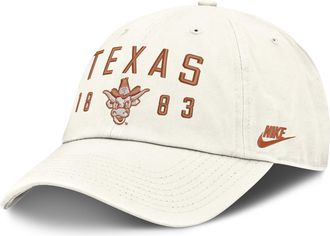 Nike Texas Natural Club Nike Mens College Adjustable Hat in White | NC0111KTXV-3WA