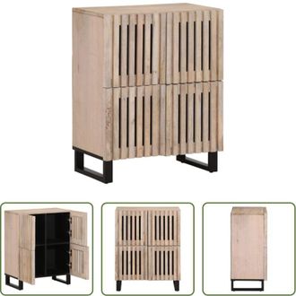 vidaXL Credenza industriale - Credenza 60x34x75 cm in Legno Massello di Mango