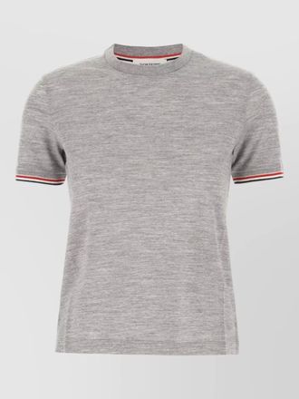 Thom Browne wool blend t shirt crew neck trim