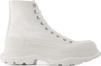 Alexander McQueen Tread Slick Sneakers Alexander McQueen weißes Leder