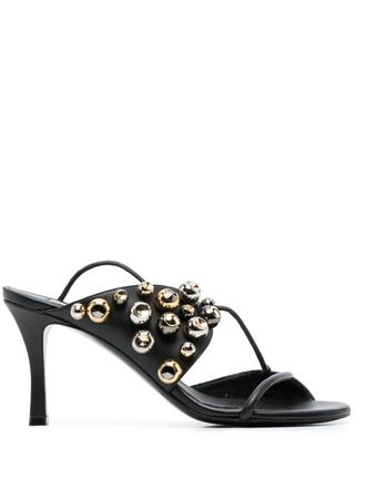 Stella McCartney Sandali con borchie 95mm - Nero
