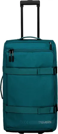 Travelite Koffer TRAVELITE Kick Off L, Damen, Gr. B/H/T: 68cm x 37cm x 26cm 65 l, blau (petrol), Polyester, Koffer Koffer