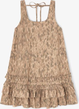 Ganni Burro Dress in Printed Cotton - Size 10/12 Organic