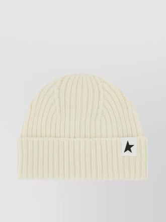 Golden Goose ribbed wool beanie hat