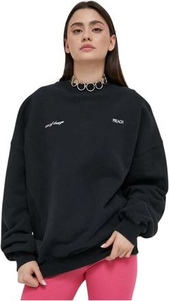 &raquo;Preach&laquo; Sweatshirt met ronde hals - Dames - Sweatshirts - Zwart - XS - Katoen - Hoodies & sweatvesten