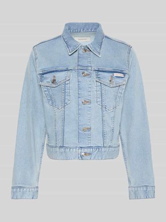 Calvin Klein Jeans Relaxed Fit Jeansjacke aus reiner Baumwolle in Hellblau, Gr&ouml;&szlig;e XL