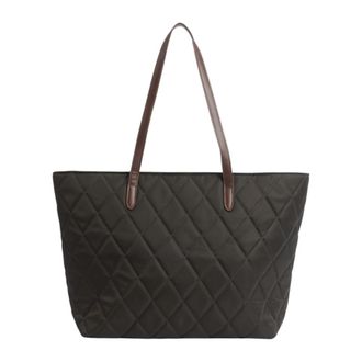 Barbour Gewatteerde Tote Bag - Dames - Shoppers - Groen - ONE Size - Polyester - Tassen
