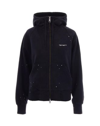 Carhartt Work in Progress Black Women Hooded Painter Cotton Hoodie