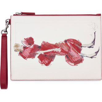 Marc Jacobs The Runway Illustration Wristlet in True Red at Nordstrom
