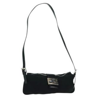 Fendi Pre-owned Vintage Schoudertas - Dames - Pre-owned - Zwart - Maat: ONE Size Nylon