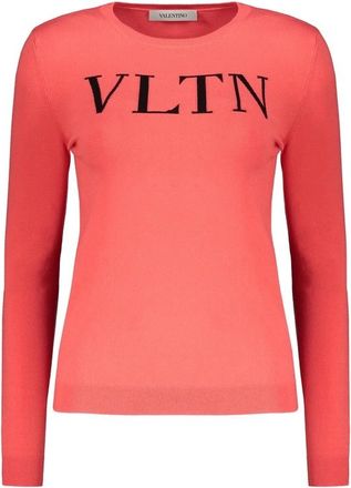 Valentino WomenS Coral Viscose Blend Sweater, Size 40