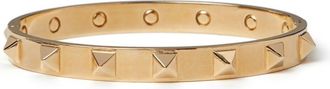 Valentino Garavani Rockstud slim bangle - women - Bronze - S - Gold