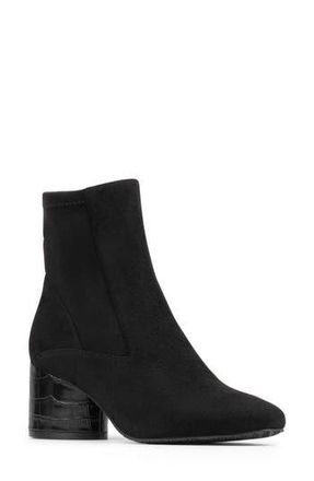 Donald J Pliner Block Heel Leather Bootie in Black at Nordstrom Rack, Size 6.5