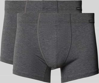Hanro Trunks mit Label-Detail im 2er-Pack in Anthrazit Melange, Größe XXL