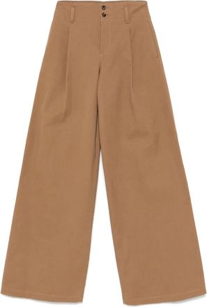Chloé Pantaloni con bottoni - Marrone