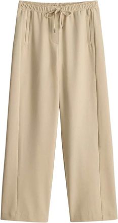 OPUS Wijde broek - Dames - Broeken - Beige - Maat: L