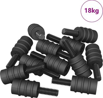 vidaXL Tornillo Separador 4865 Uds. Negro M4 Caucho Y Acero Vidaxl